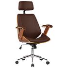 Cadeira De Escritório Presidente Giratória Com Regulagem De A