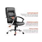 Cadeira De Escritório Presidente Giratória Com Relax Office P