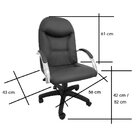 Cadeira De Escritório Presidente Giratória Corino Day Branco