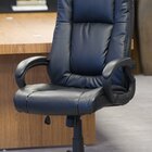 Cadeira De Escritório Presidente Giratória Estofada Altura Re