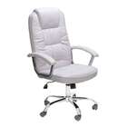 Cadeira De Escritório Presidente Giratória Fiji Branca