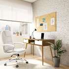 Cadeira De Escritório Presidente Giratória França Branca