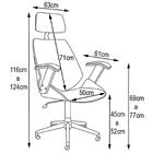 Cadeira De Escritório Presidente Giratória Madeira Liziê R02