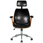 Cadeira De Escritório Presidente Giratória Madeira Liziê R02