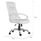 Cadeira De Escritório Presidente Giratória Work Plus Branca