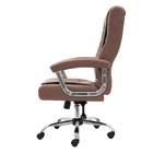 Cadeira De Escritório Presidente Monique Big Marrom Claro Com