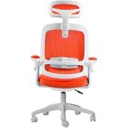 Cadeira De Escritorio Presidente Nr17  Astra Branca/laranja