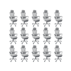 Cadeira De Escritório Presidente Oficial Supreme - Cinza - 15