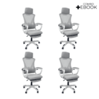 Cadeira De Escritório Presidente Oficial Supreme - Cinza - 4