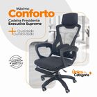 Cadeira De Escritório Presidente Oficial Supreme Preto