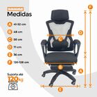 Cadeira De Escritório Presidente Oficial Supreme - Preto - 15