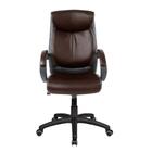 Cadeira De Escritório Presidente Pelegrin Pel-4109 Em Couro P