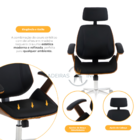 Cadeira De Escritório Presidente Premium Luxo Madeira Maciça