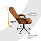 Cadeira De Escritório Presidente Reclinável Ergonômica - Marr