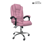 Cadeira De Escritório Presidente Reclinável Ergonômica - Rosa
