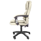 Cadeira De Escritório Presidente Reclinável Kelter F03 Bege