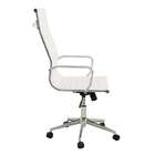 Cadeira De Escritório Presidente Sevilha Estofada Branca