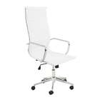 Cadeira De Escritório Presidente Sevilha Estofada Branca