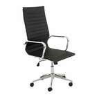 Cadeira De Escritório Presidente Sevilha Estofada Preta