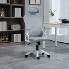 Cadeira De Escritório Presidente Tela Mesh Sistema Relax Bran