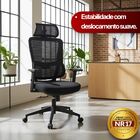 Cadeira De Escritório Presidente Titan - Preta - 1 Cadeira