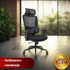 Cadeira De Escritório Presidente Titan - Preta - 2 Cadeiras