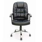 Cadeira De Escritório Presidente Viseu Ii Estofada Preta