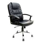 Cadeira De Escritório Presidente Viseu Ii Estofada Preta