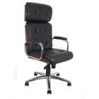 Cadeira De Escritório Presidente Wood Ii Giratória Preta E Ta