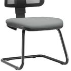 Cadeira De Escritório Recepção Fixa Zip L02 Couro Sintético C