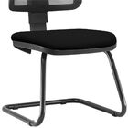 Cadeira De Escritório Recepção Fixa Zip L02 Couro Sintético P