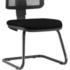 Cadeira De Escritório Recepção Fixa Zip L02 Crepe Preto - Lya
