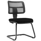 Cadeira De Escritório Recepção Fixa Zip L02 Crepe Preto - Lya