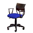 Cadeira De Escritório Sadi Base De Nylon Na Cor Preta Giratór