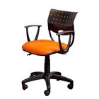 Cadeira De Escritório Sadi Base De Nylon Na Cor Preta Giratór