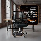 Cadeira De Escritório Secretária Base Cromada Com Rodinha Beg