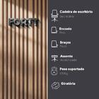 Cadeira De Escritório Secretária Base Cromada Com Rodinha For
