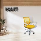 Cadeira De Escritório Secretária Base Cromada Com Rodinha For