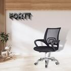 Cadeira De Escritório Secretária Base Preta Com Rodinha Fortt