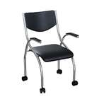 Cadeira De Escritório Secretária Colorado Estofada Cromada E