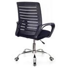 Cadeira De Escritório Secretária Com Base Cromada Com Rodinha