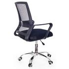 Cadeira De Escritório Secretária Com Base Cromada Com Rodinha