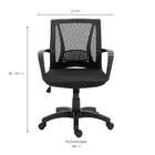 Cadeira De Escritório Secretária Evine Preta