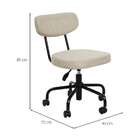 Cadeira De Escritório Secretária Fit Bege