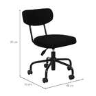 Cadeira De Escritório Secretária Fit Preta