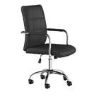 Cadeira De Escritório Secretária Giratória Astana Preta