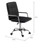 Cadeira De Escritório Secretária Giratória Barrie Preta