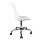 Cadeira De Escritório Secretária Giratória Eames Branca