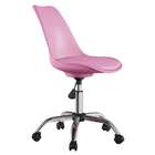 Cadeira De Escritório Secretária Giratória Elsie Rosa