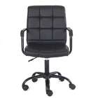 Cadeira De Escritório Secretária Giratória Fitz Repuxada Preta